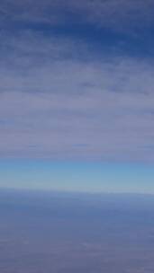 4K竖拍-蓝天白云云层流动延时-云海空镜头