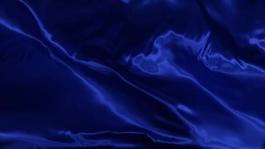 蓝色系丝绸织物飘动 (2)视频素材模板下载