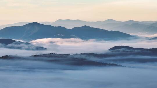 唯美禅意云雾山景