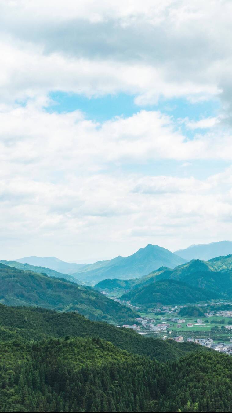 航拍湖南雪峰山自然风光自然地理4k视频