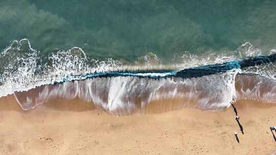 海浪沙滩大海唯美壮观