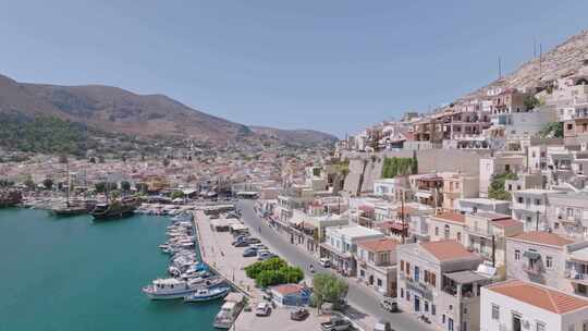 Kalymnos，希腊岛，无人机，海