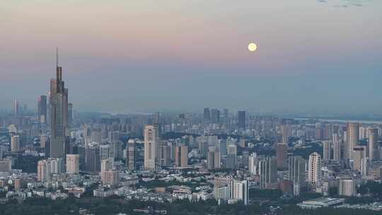 南京玄武区大景南京大景紫峰大厦航拍