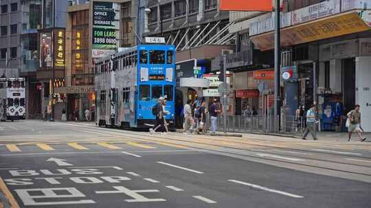 【正版素材】香港城市街道中环