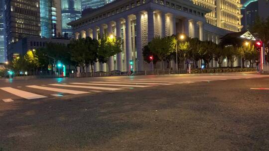 陆家嘴环路夜景延时