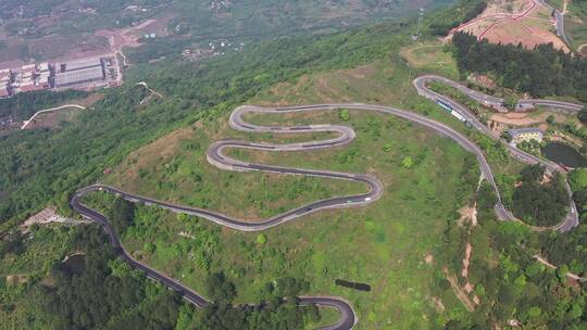 盘山公路、綦江横山九道拐、摩托车跑山