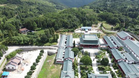 航拍福建南少林寺风景4K实拍视频