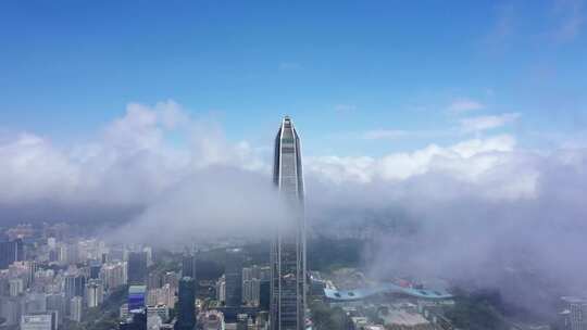 深圳平流雾航拍高清4k