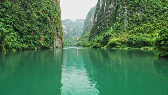 绿水青山江河峡谷自然风光