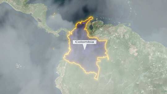 哥伦比亚地图-云效应