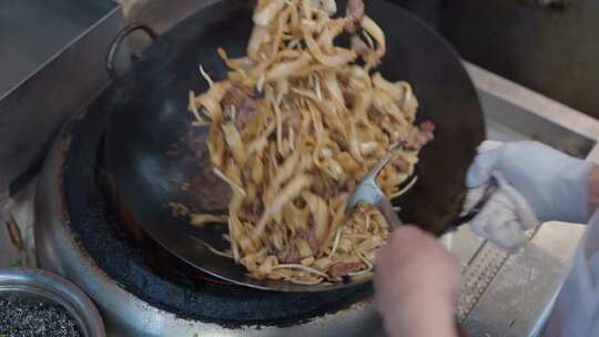 海鲜馆潮州菜饭店饭馆炒菜炒面厨师美食