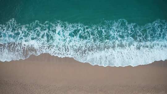 超美海浪冲击沙滩、海边、海岸、海滩