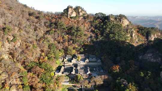 航拍辽宁千山大安寺