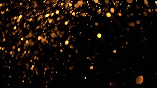 金色粒子粉末光斑元素背景视频素材模板下载