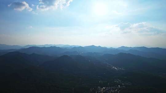 山脉山峰群山剪影