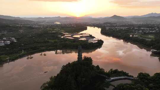 干净空镜广告唯美航拍大景城市山川