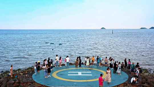 珠海日月贝珠海大剧院航拍