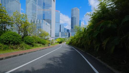 现代化园林城市高楼大厦高端写字楼商业中心