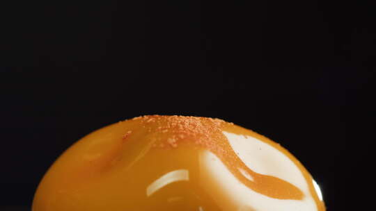 慕斯橙子蛋糕奶油甜点特写