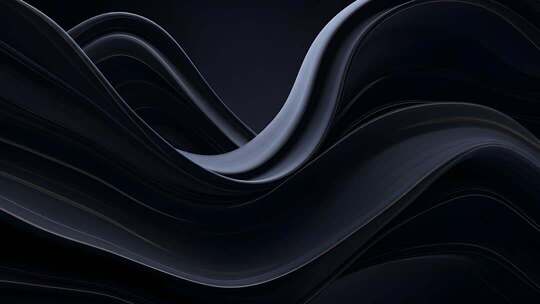 黑色动感波浪抽象背景