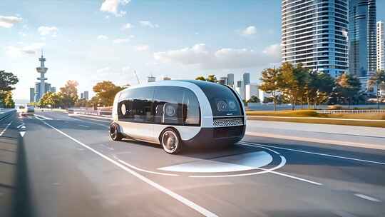 无人驾驶汽车 新能源电车 自动驾驶车辆