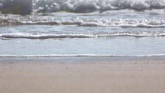 海边沙滩海浪视频素材模板下载