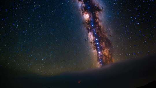 夜空璀璨星河全景