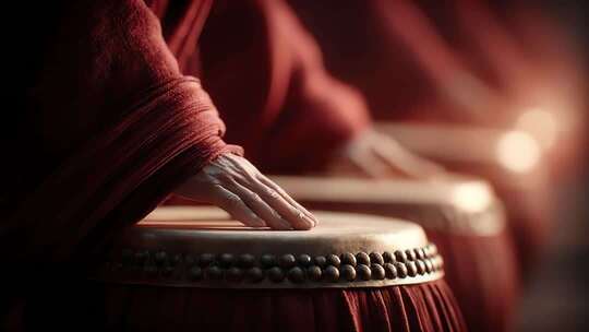 鼓声阵阵气势磅礴传统文化底蕴深厚