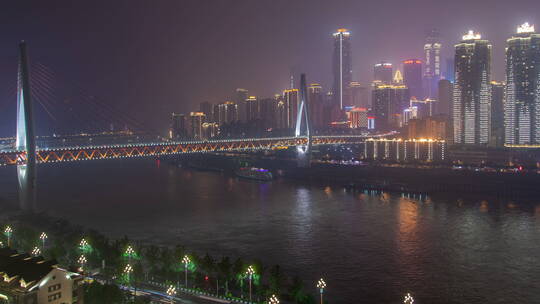 重庆城市河桥航拍