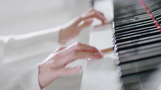 钢琴演奏视频素材模板下载