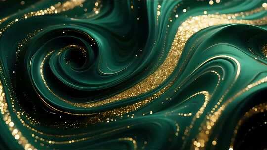 墨绿金箔抽象背景合集