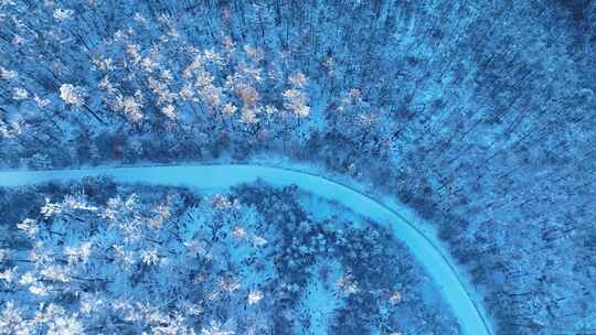 大兴安岭林海雪原和雪路