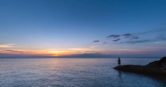 海景日落延时摄影视频，泰国沙美岛