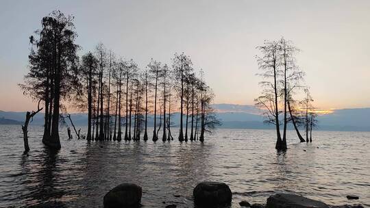 大理洱海日出风光