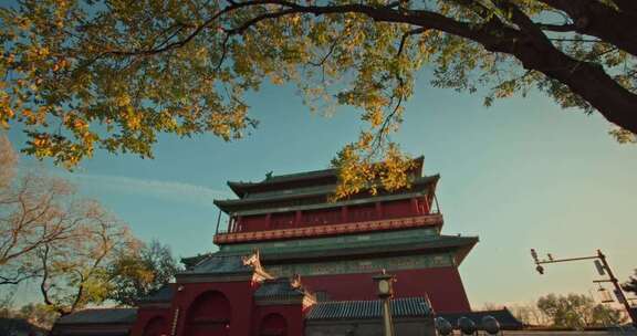 秋天的北京鼓楼 北京人文