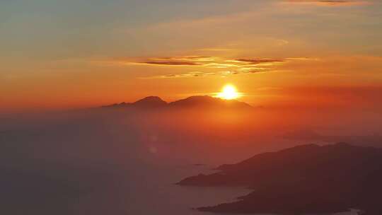 惠州巽寮湾傍晚夕阳航拍