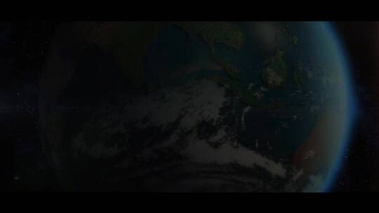 大气太空俯视地球科技感AE模板AE视频素材教程下载