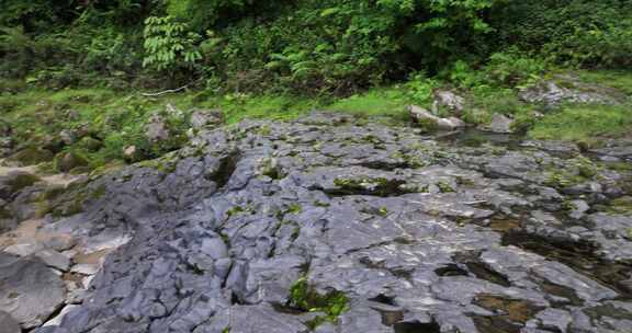 黑鱼河火山熔岩航拍