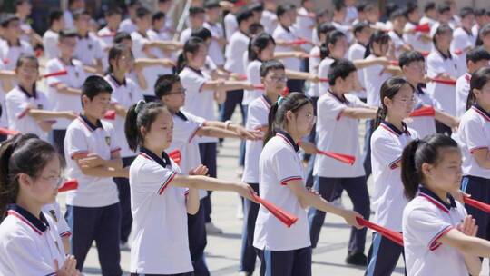 小学初中课堂体育音乐课间操班级课堂奔跑