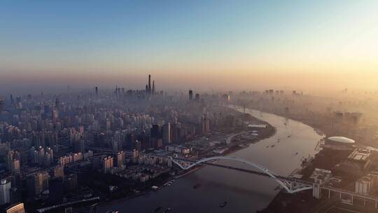 上海徐汇滨江两岸西岸黄浦江前滩后滩航拍视频素材模板下载