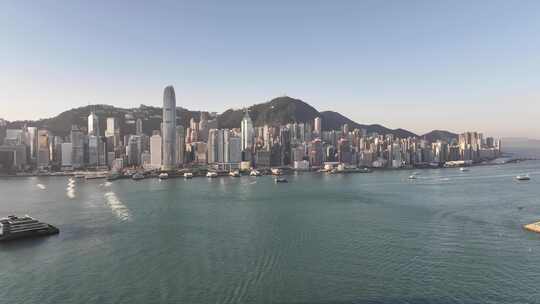 香港维多利亚港航拍