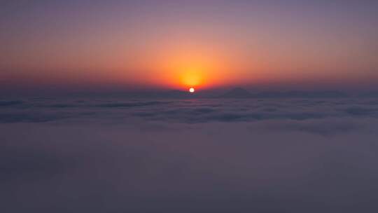 湖北利川大茅坡清晨曙光与云海山雾日出时刻