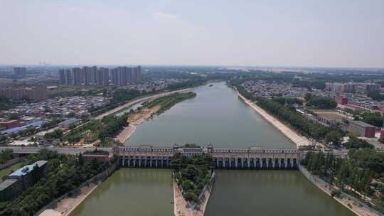 多镜头航拍河南周口城市宣传片地标建筑