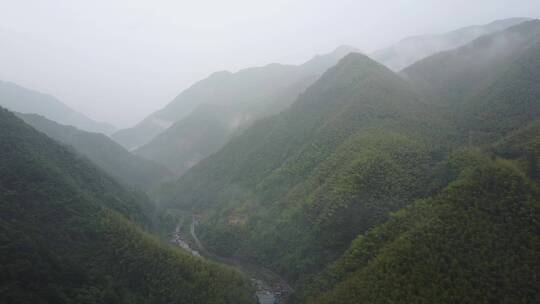 山中迷雾 山 雾 山峦叠嶂 群山视频素材模板下载