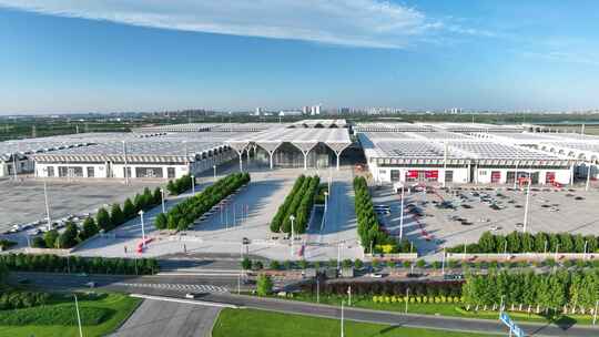 天津国家会展中心航拍空镜