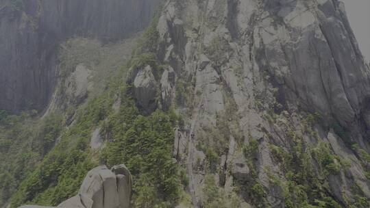 黄山航拍 log原素材