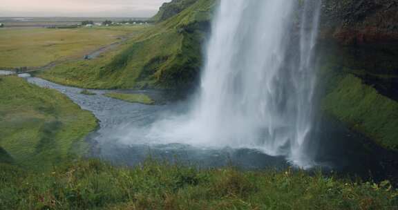 Seljalandsfoss，瀑布，冰岛