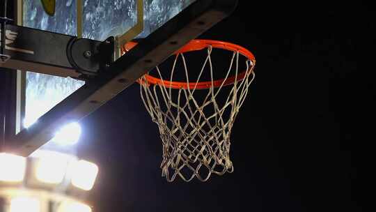 篮球进球得分入框特写视频素材模板下载