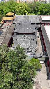 竖屏航拍四川内江西林古寺