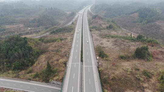 航拍湖北武汉城市道路